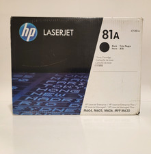 HP #81A Black LaserJet Toner Cartridge (CF281A) Exp. 2024