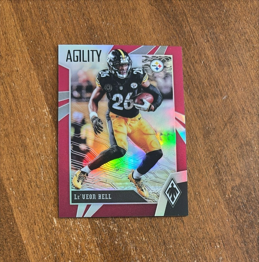 Le'Veon Bell 2018 Phoenix Agility Pink #1 Jets Pittsburgh Steelers Spartan /199