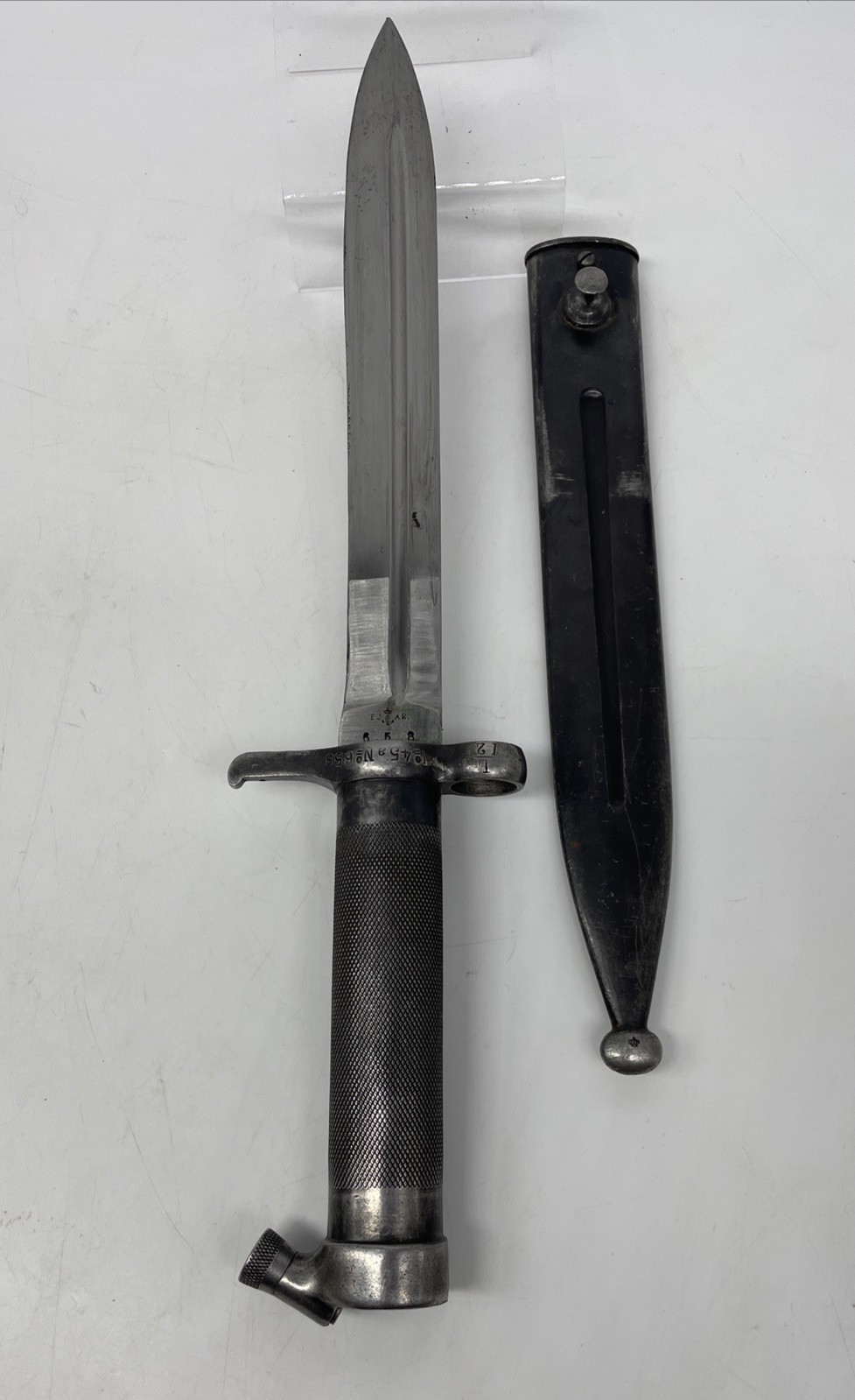 Swedish M1896 Mauser Bayonet with Scabbard – E.J. AB Marked