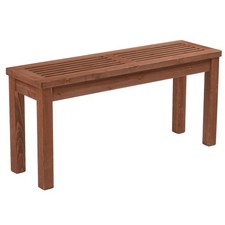Outdoor Wooden Bench, 40" Porch Bench Outdoor Backless for Deck Patio Entryway