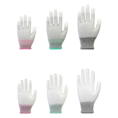 12 Pair Comfort Fit Carbon Fiber Gloves with Enhancing Durability High Intensity