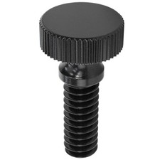 Nylon Thumb Screws, 1024 Thread 10, Black, 1/2"