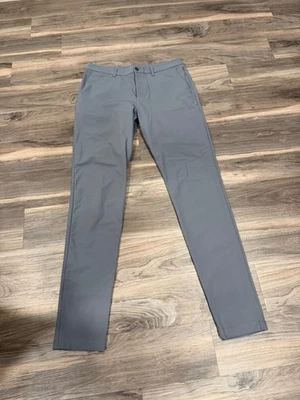 Lululemon ABC Slim Pants Mens 33x37 Gray Warpstreme Straight Leg Stretch - Image 1 of 4