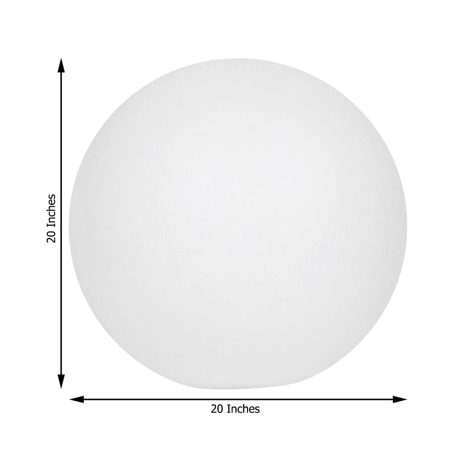 20" ASSORTED LED Ball Orb Battery Operated FLOATING POOL LIGHT Wedding Party - Image 3 of 4