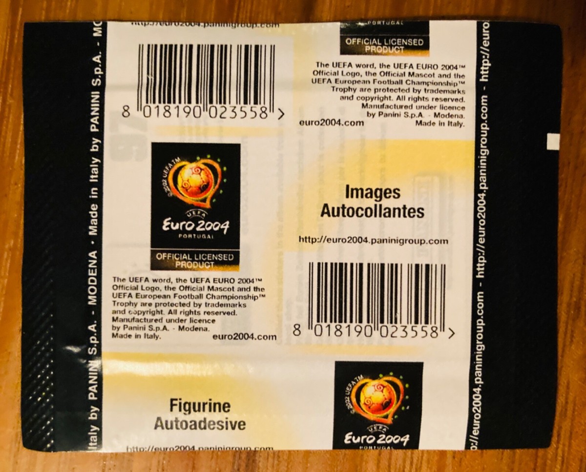 2004 Panini UEFA EURO Portugal sealed (5) sticker pack | eBay