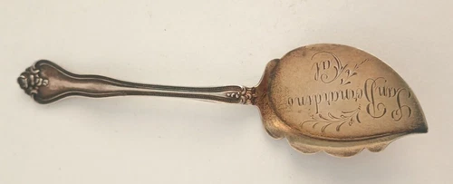Vintage 925 Sterling Silver Engraved Cake Server 5 1/2"