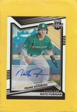 2022 Panini Elite Extra Edition Prime Numbers Signatures Nate Furman NM-MT+ 3/58