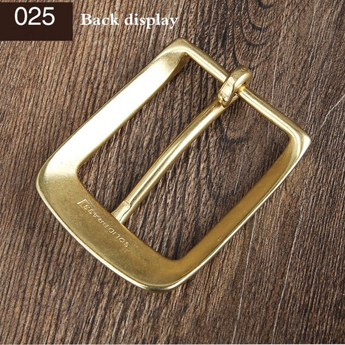 Solid Brass Belt Buckles Tongue Pin Belt Buckle Fits 40mm Heavy Duty Hardware - Picture 5 of 36