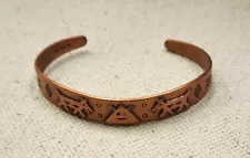 Vintage COPPER NAVAJO WHEELER MFG Co Of LEMMON SIGNED