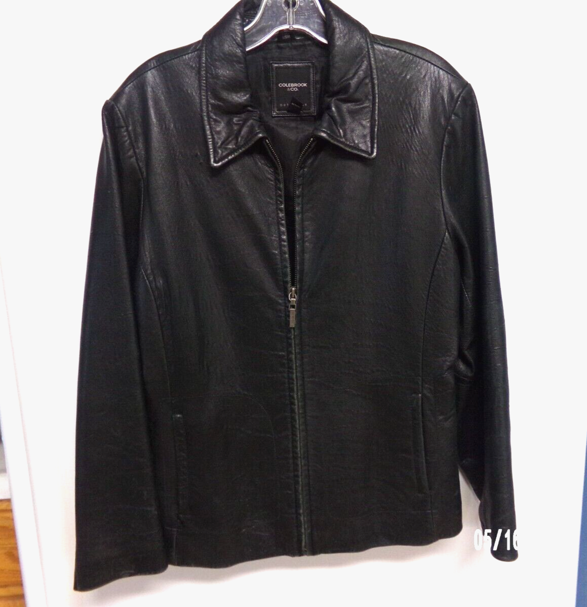 VINTAGE COLEBROOK CO WOMEN'S SOFT BLACK LEATHER JACKET COAT SIZE M