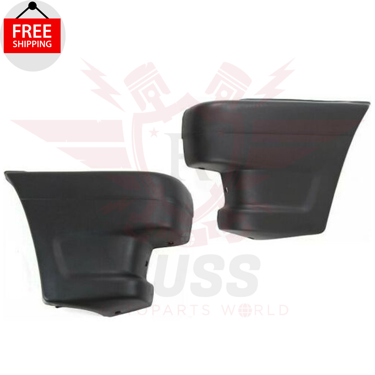 New Front Bumper End Caps 2PC Fits 1986-1987 Mazda B2000 1987-89