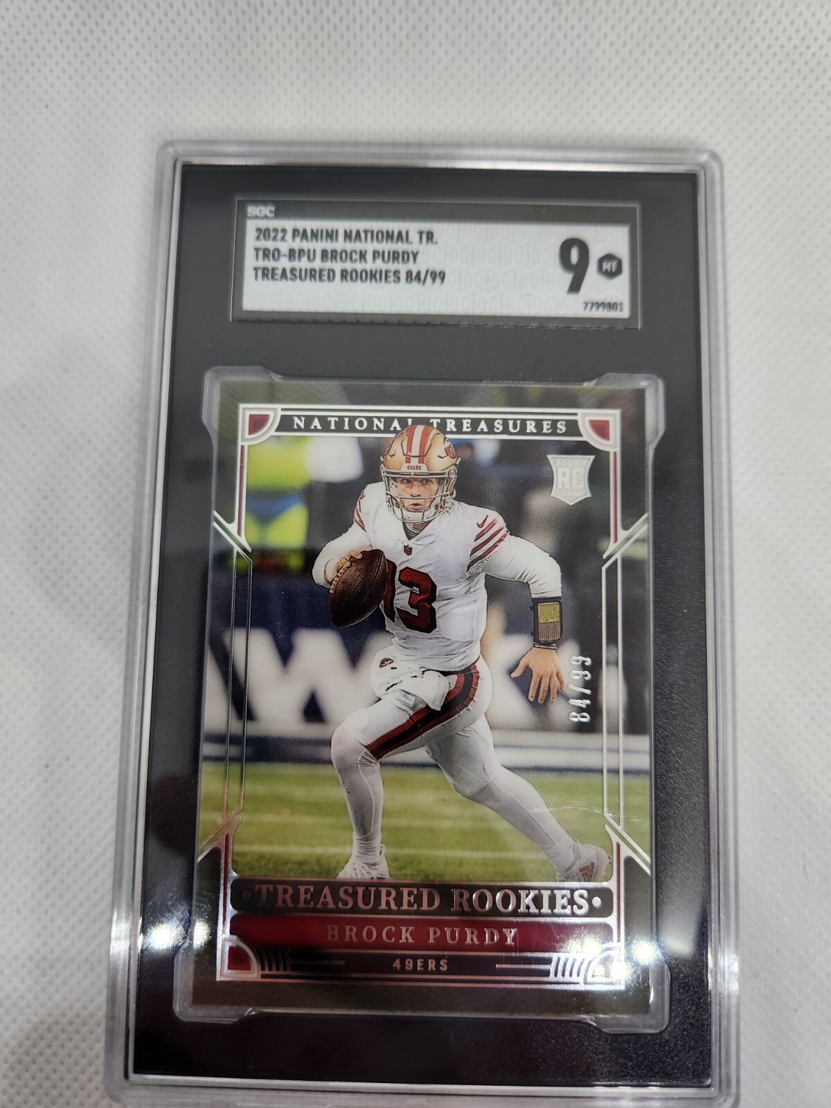 2022 Panini National Treasures - Treasured Rookies #TRO-BPU Brock Purdy /99 (RC)