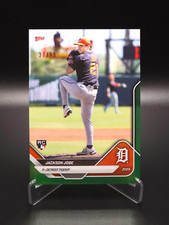 Jackson Jobe 2025 Topps Now Road To Opening Day Detroit Tigers Green #27/99 RC