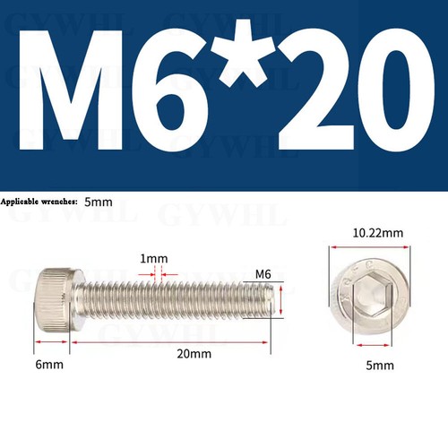 Nickel Plated Cap Screws Hexagon Socket Head Allen Key Bolts High Tensile 12.9 - Picture 119 of 254