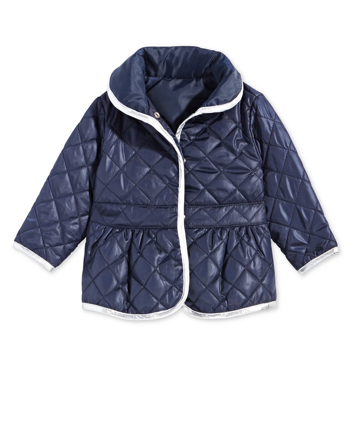 First Impressions Baby Girls Quilted Barn Jacket Size 12 Mos. Color