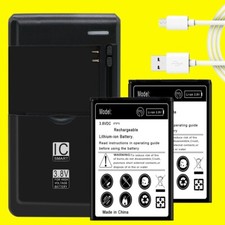 High Quality 2x 6620mAh Battery Universal Charger Stylus f LG G Vista 2 H740 NEW