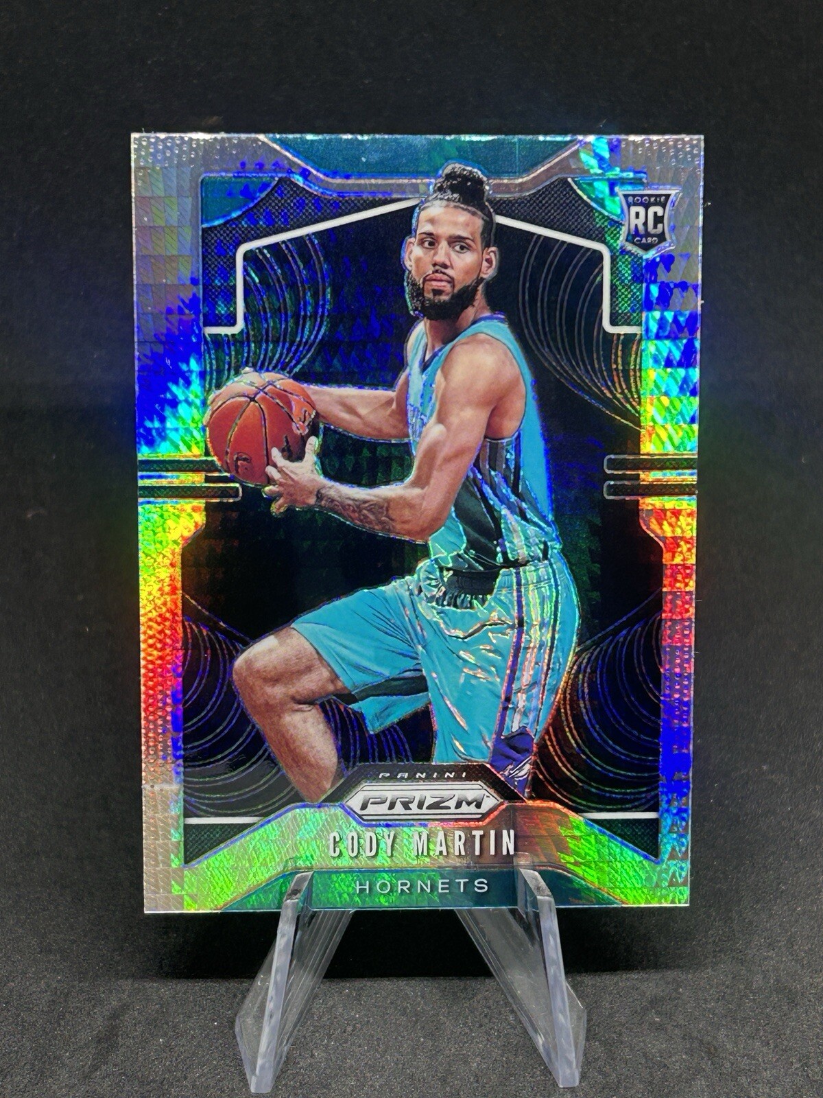 2019-20 Panini Prizm Cody Martin Silver Hyper Prizm RC Rookie #278 Hornets