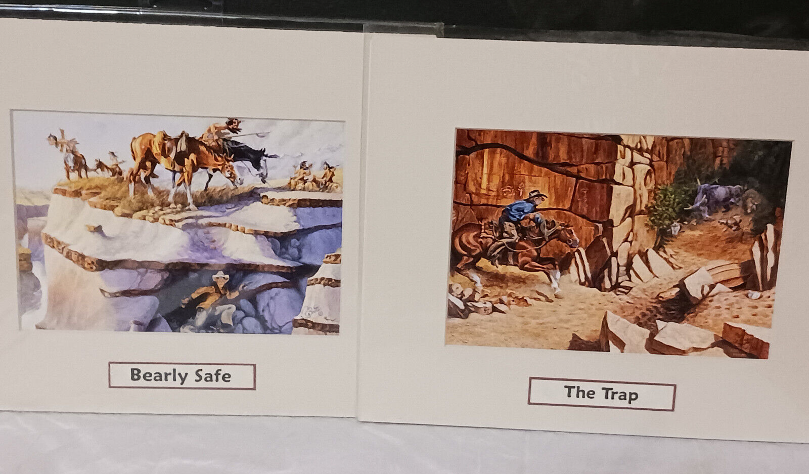 Western Artist Roy Boots Reynolds Cartoon Cowboy 2 8x10 prints Boots Reynolds