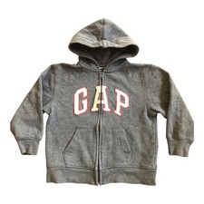 Gap Small Boy  s Full-zip Fleece Hoodie Size XS 4-5 