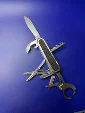 Wenger Cigar Cutter 704 Luxury STEEL/Leather Swiss Knife Limited Edition