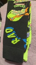 Teenage Mutant Ninja Turtles Bioworld Socks  Fits Shoe Size 8-12  New