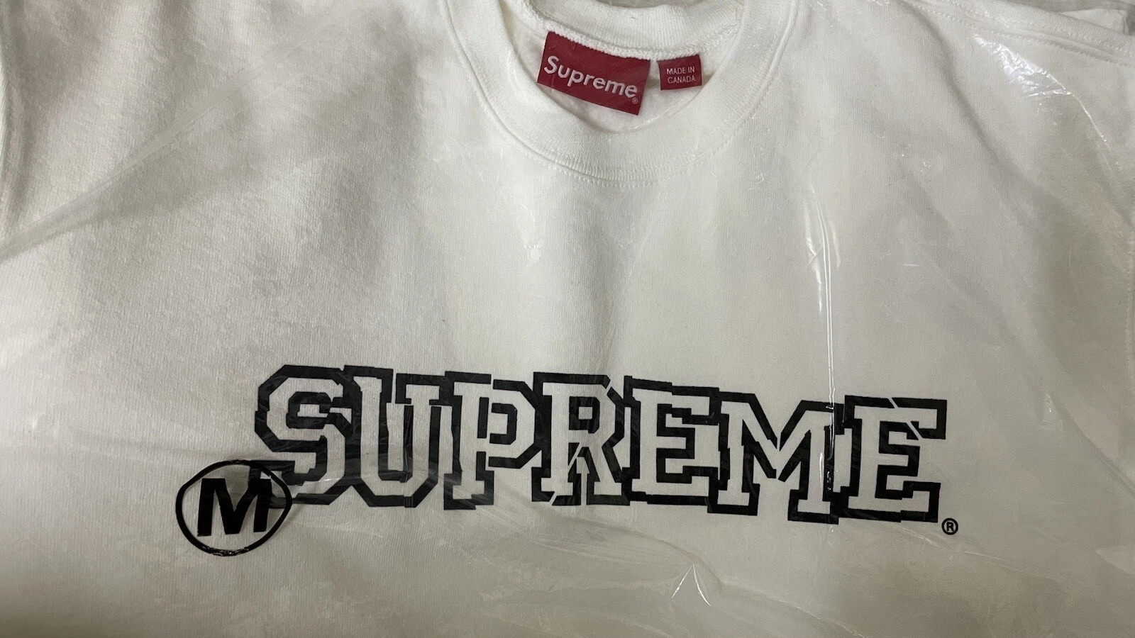 Logo Supreme Shattered bianco cacciavite taglia M