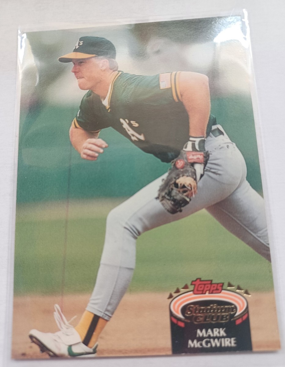 1992 Stadium Club #475 Mark McGwire -error Red Line | eBay