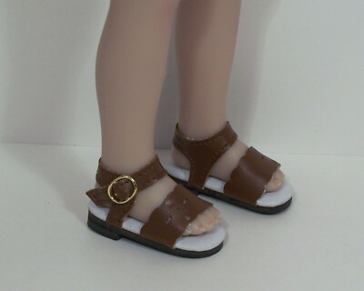 BROWN Summer Sandal Doll Shoes For Dianna Effner 13'' Little Darling (Debs*)