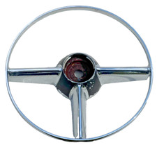 1949 1950 1951 Cadillac Steering Wheel Horn Ring Button Chrome X0591