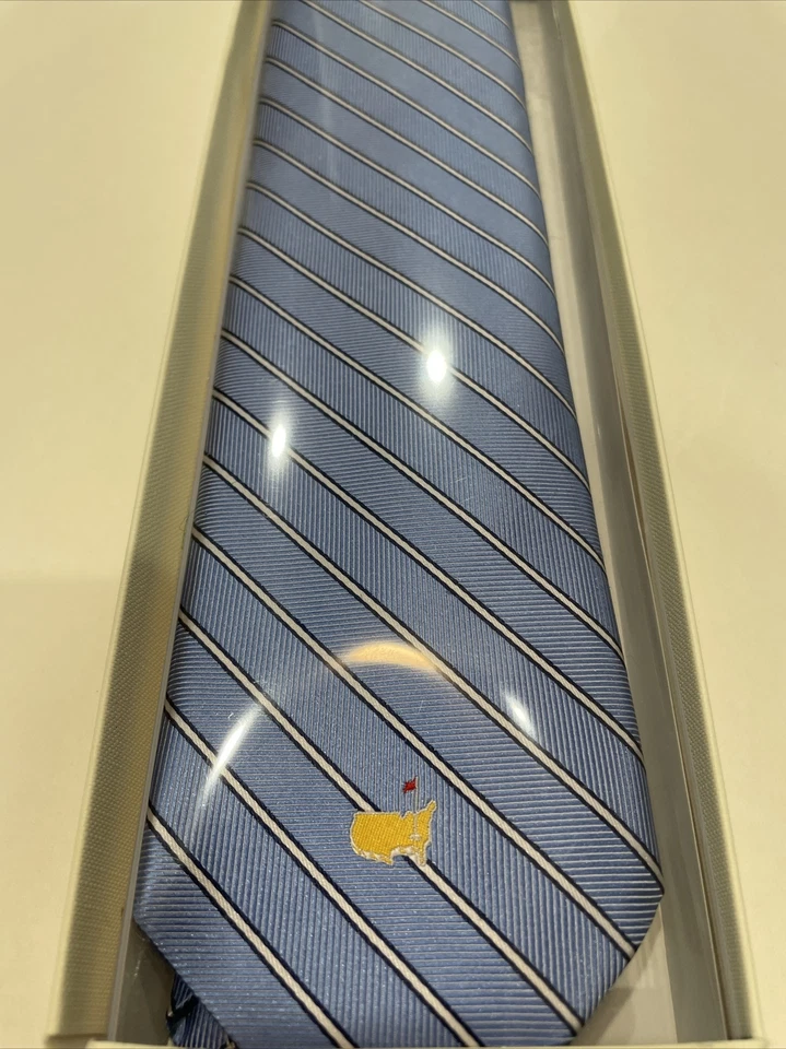 Corbata Masters Golf FINA SEDA ITALIANA CUELLO de Augusta National NUEVA Día del Padre Foto 2 de 3