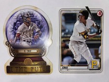 Oneil Cruz 2022 Gypsy Queen Crystal Gazing Die-Cut #CG-4 & 2020 Bowman BP-111