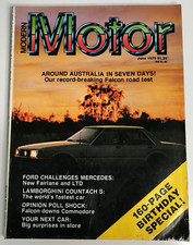 Modern Motor June 1979 Car Magazine Lamborghini Countach  Poster Inside