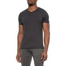 32° Degrees Vintage COOL V-Neck T-Shirt Men's S Blk Fitness Athletic Workout NWT