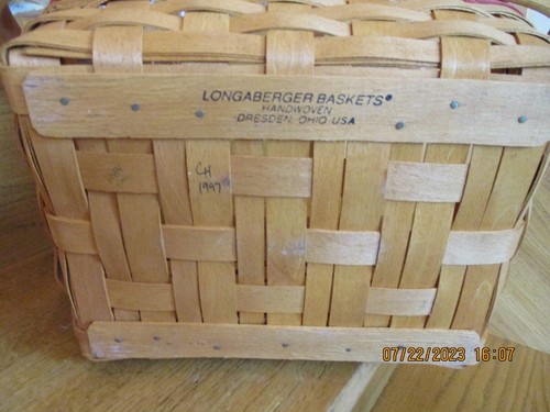 Longaberger Timeless Memory Basket Set & Lid Mother's Day *shipping included!* - Picture 7 of 15
