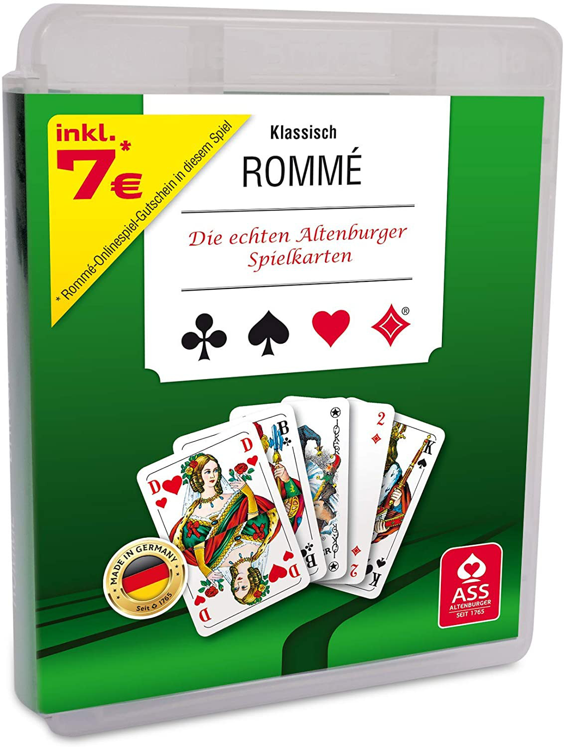 Задница Альтенбургера 22570080 Romme französisches Bild 2 х 55-дюймовая художественная карта-Etui