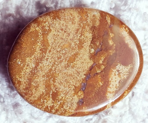 100% NATURAL BROWN PICTURE JASPER LOOSE GEMSTONE 28.15 CT WITH FREE GIFT - Picture 3 of 4