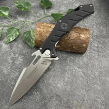 HOKC Russian G10 Handle D2 Steel Blade Ball Bearing Camping Folding Pocket Knife