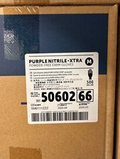 CASE/500, HALYARD PURPLE NITRILE-XTRA Exam Gloves, 50602, Medium, Chk desc