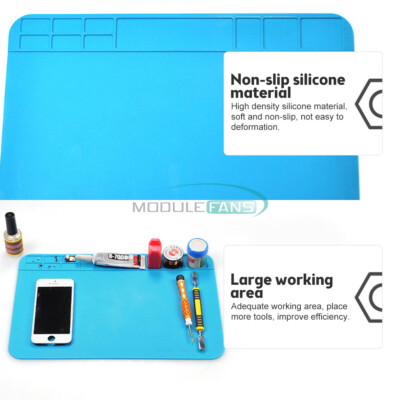 Heat Insulation Silicone Pad Soldering Repair Work Platform Desk Mat 30cm*20cm