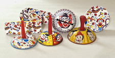 Vintage Rattle Noisemaker Tin Lot of 7 Clowns Kirchhoff Life of the Party
