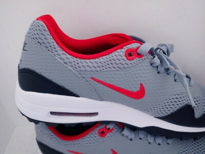 Size 8.5 - Nike Air Max 1 Golf Particle Grey Red for sale online