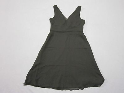 J CREW WOMENS SPECIAL OCCASIONS SILK CHIFFON SOPHIA BROWN DRESS SIZE P 10  NEW