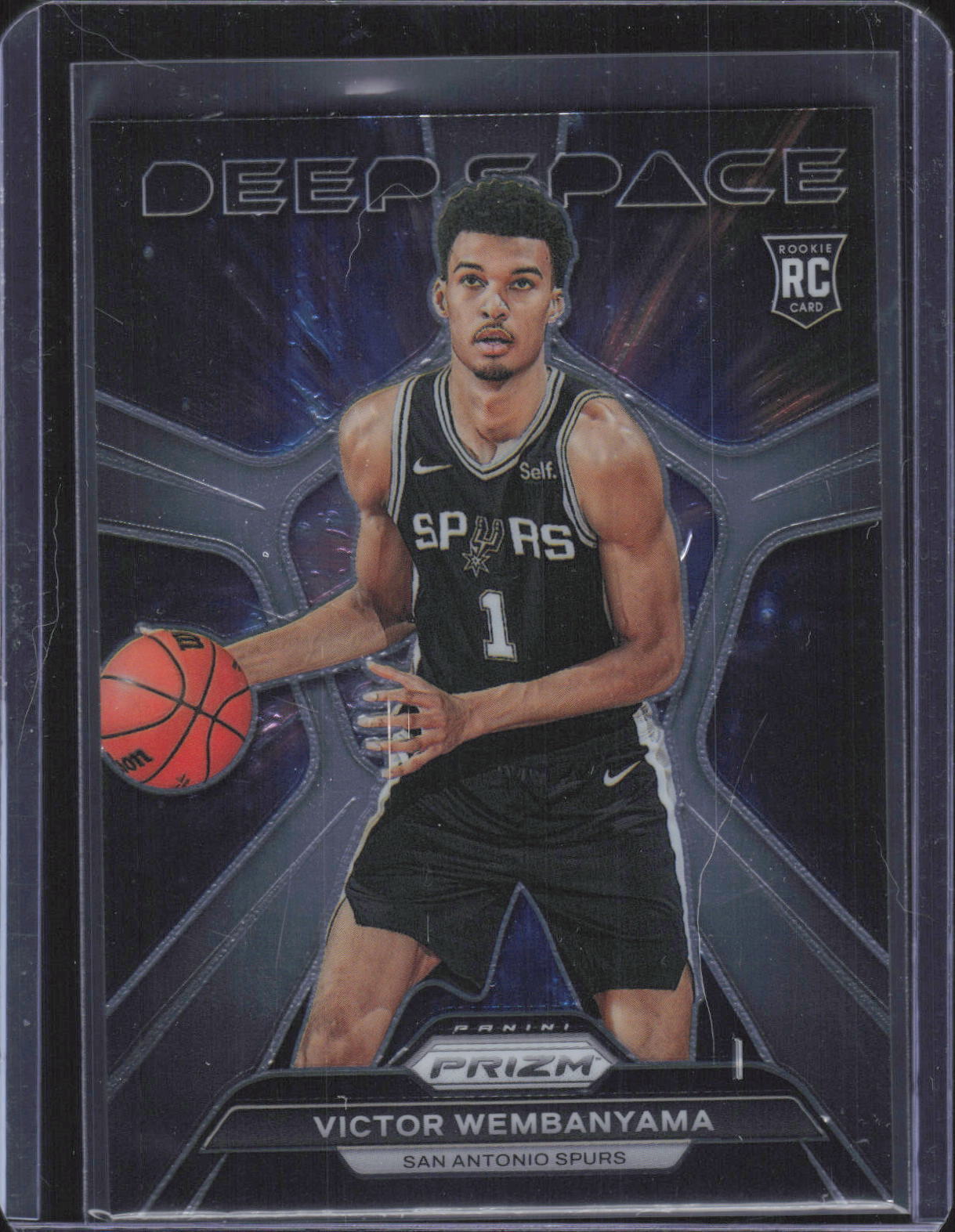 2023-24 Panini Prizm #1 Victor Wembanyama Deep Space Prizms Silver