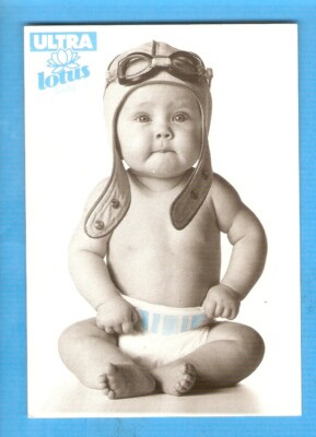 Baby postcard Baby Ultra Lotus.ed.Verkerke (ph.ARON manneq. Julie PELISSON