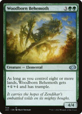 Woodborn Behemoth MTG Jumpstart 2022 Uncommon NM x4 - Magic Card Anime