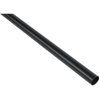 Schwarz pulverbeschichtet Ablängen Runde Garderobenstange hängende Kleidung usw. 25 mm