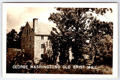 [F5] Postcard Unused Real Photo EKE, Washingtons Old Grist Mill
