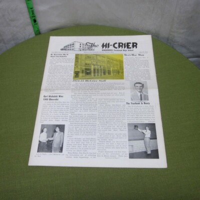 HI-CRIER Macomber Vocational High School newspaper Mac Men 1955 booklet Ohio 