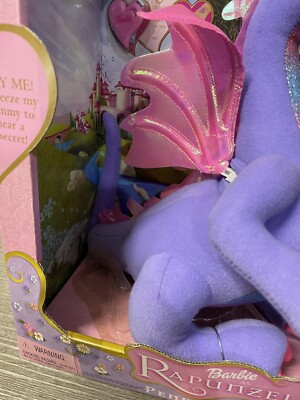 BARBIE RAPUNZEL PENELOPE PLUSH DRAGON WITH LOCKET UNOPENED IN BOX