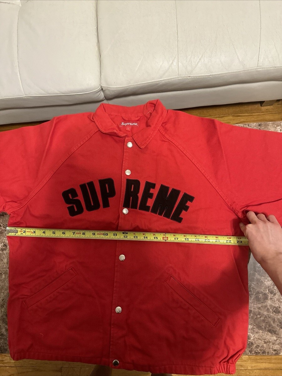 Supreme Jacket Snap Front Twill Jacket Red Large FW18 | eBay Supreme Jacket Snap Front Twill Jacket Red Large FW18 | eBay